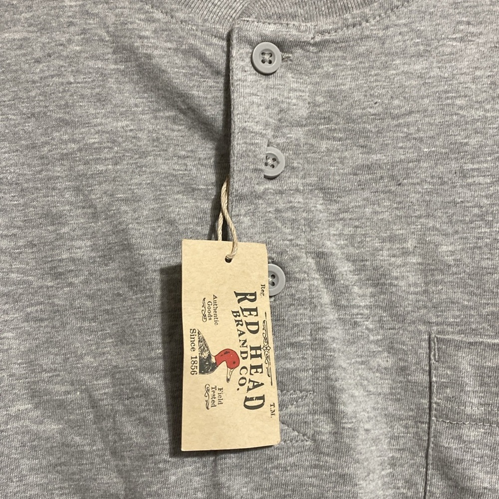 RedHead brand Co Heather gray long sleeve tee shirt size XL - Picture 11 of 13